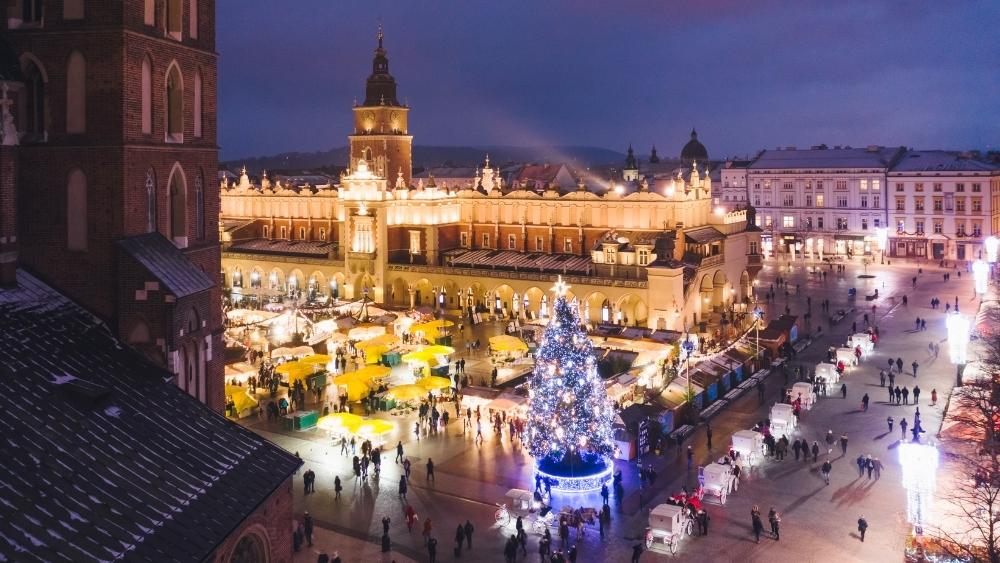 Mercadillo de Navidad en Cracovia